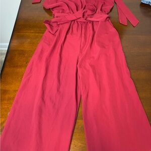 Elegant Red Jumpsuit